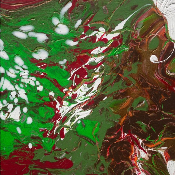 Sweet Thang, large, Christmas colors, Christmas themed, decor abstract painting - Picture 5 of 7